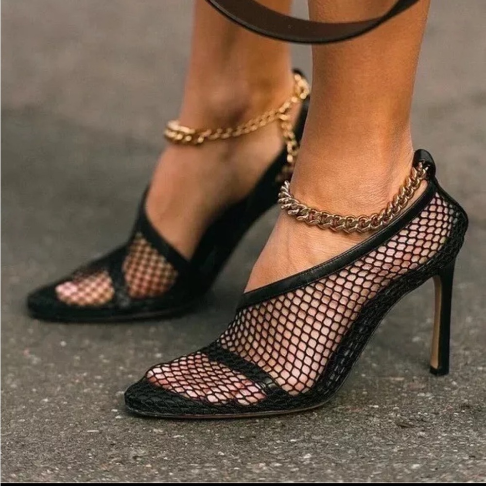 Bottega Venetta Mesh Nappa Chunky Chain